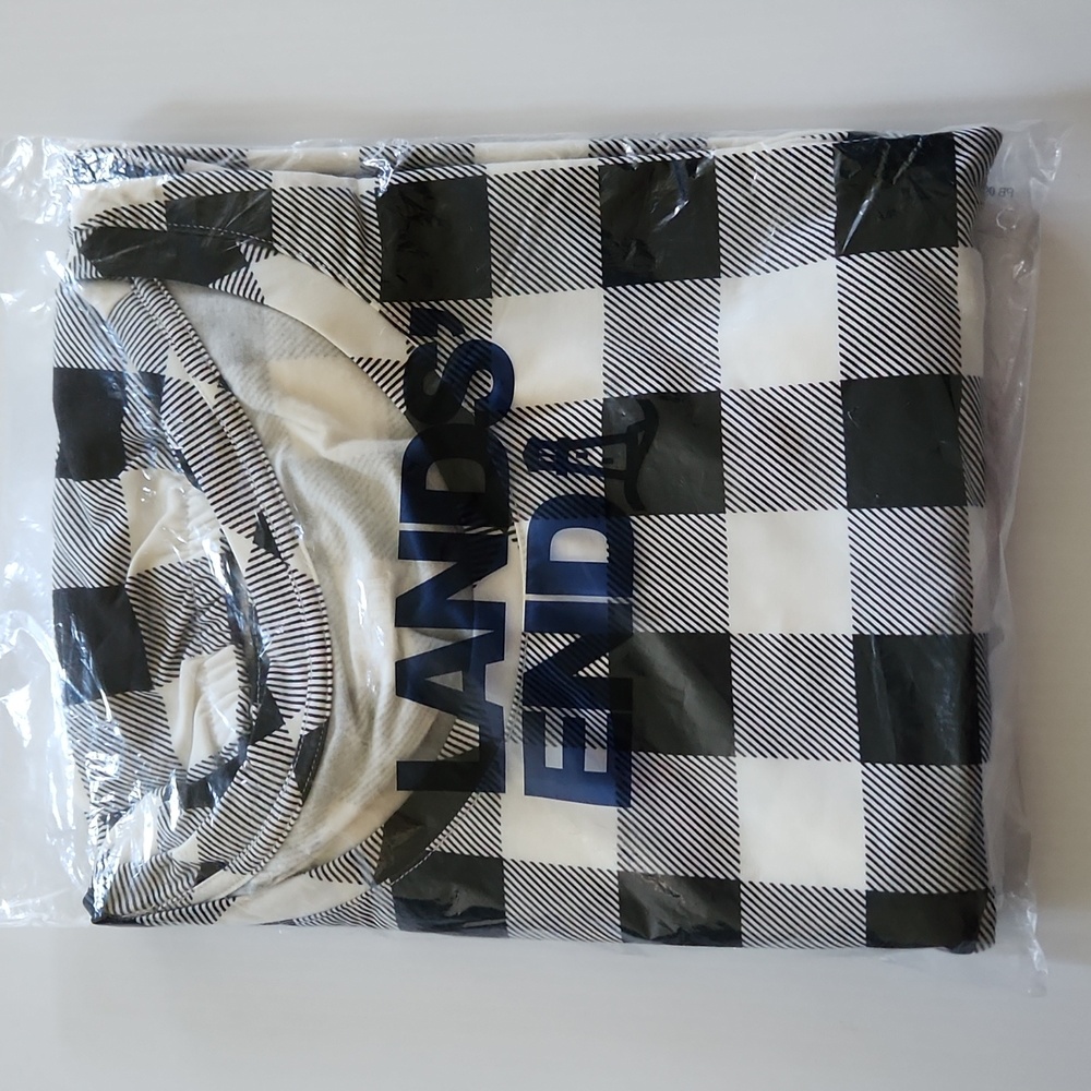 Lands End Shirt Size 3X (24W-26W) Pajama Top Lounge Stretch Long Sleeve T-shirt
